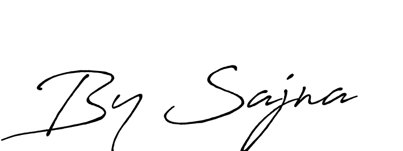 Make a beautiful signature design for name By Sajna. With this signature (Antro_Vectra_Bolder) style, you can create a handwritten signature for free. By Sajna signature style 7 images and pictures png