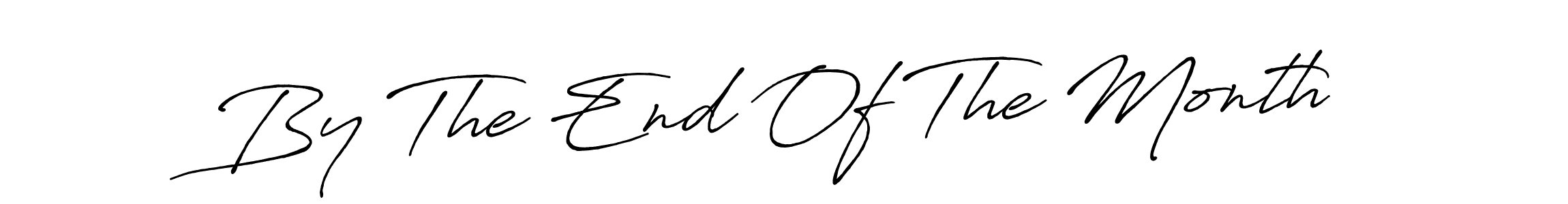 Design your own signature with our free online signature maker. With this signature software, you can create a handwritten (Antro_Vectra_Bolder) signature for name By The End Of The Month. By The End Of The Month signature style 7 images and pictures png