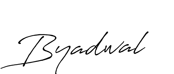 Use a signature maker to create a handwritten signature online. With this signature software, you can design (Antro_Vectra_Bolder) your own signature for name Byadwal. Byadwal signature style 7 images and pictures png