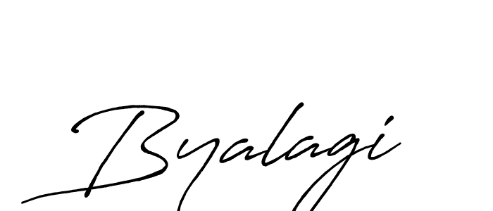 Design your own signature with our free online signature maker. With this signature software, you can create a handwritten (Antro_Vectra_Bolder) signature for name Byalagi. Byalagi signature style 7 images and pictures png