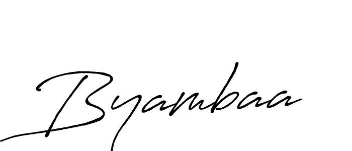 Also You can easily find your signature by using the search form. We will create Byambaa name handwritten signature images for you free of cost using Antro_Vectra_Bolder sign style. Byambaa signature style 7 images and pictures png