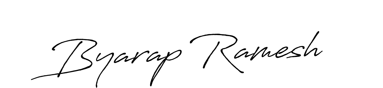 How to make Byarap Ramesh signature? Antro_Vectra_Bolder is a professional autograph style. Create handwritten signature for Byarap Ramesh name. Byarap Ramesh signature style 7 images and pictures png