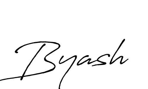 How to make Byash signature? Antro_Vectra_Bolder is a professional autograph style. Create handwritten signature for Byash name. Byash signature style 7 images and pictures png