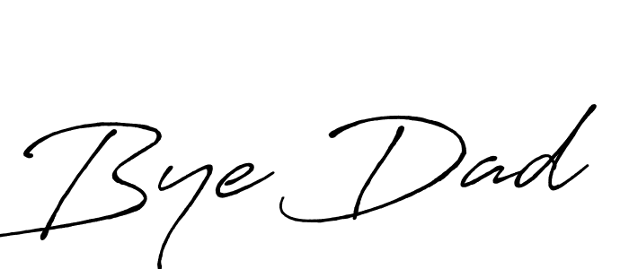 It looks lik you need a new signature style for name Bye Dad. Design unique handwritten (Antro_Vectra_Bolder) signature with our free signature maker in just a few clicks. Bye Dad signature style 7 images and pictures png