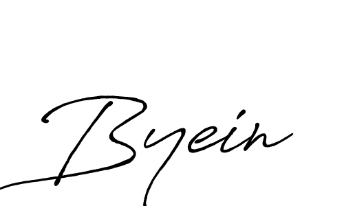 Design your own signature with our free online signature maker. With this signature software, you can create a handwritten (Antro_Vectra_Bolder) signature for name Byein. Byein signature style 7 images and pictures png