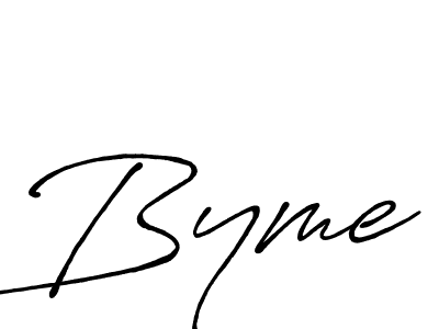 Design your own signature with our free online signature maker. With this signature software, you can create a handwritten (Antro_Vectra_Bolder) signature for name Byme. Byme signature style 7 images and pictures png