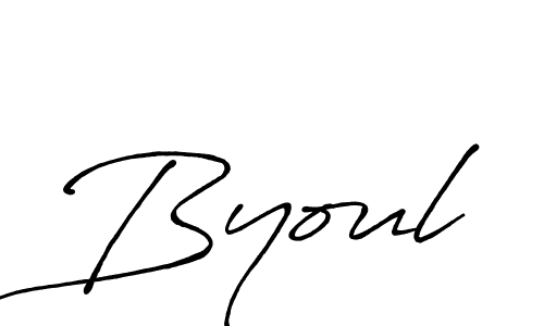 Also we have Byoul name is the best signature style. Create professional handwritten signature collection using Antro_Vectra_Bolder autograph style. Byoul signature style 7 images and pictures png
