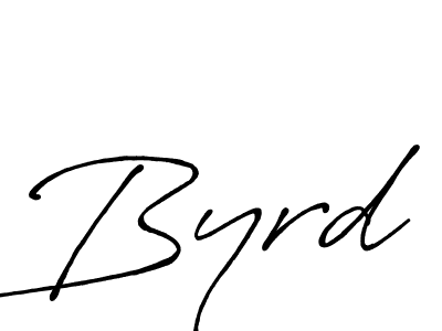 How to make Byrd signature? Antro_Vectra_Bolder is a professional autograph style. Create handwritten signature for Byrd name. Byrd signature style 7 images and pictures png