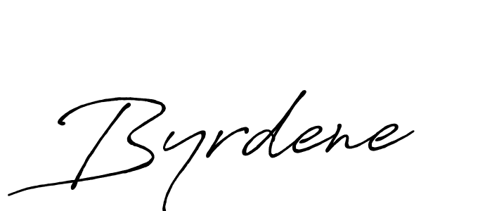 Similarly Antro_Vectra_Bolder is the best handwritten signature design. Signature creator online .You can use it as an online autograph creator for name Byrdene. Byrdene signature style 7 images and pictures png