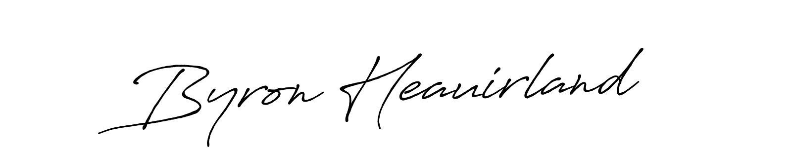 Create a beautiful signature design for name Byron Heauirland. With this signature (Antro_Vectra_Bolder) fonts, you can make a handwritten signature for free. Byron Heauirland signature style 7 images and pictures png