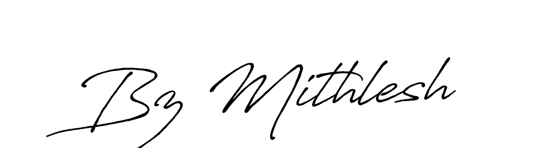It looks lik you need a new signature style for name Bz Mithlesh. Design unique handwritten (Antro_Vectra_Bolder) signature with our free signature maker in just a few clicks. Bz Mithlesh signature style 7 images and pictures png
