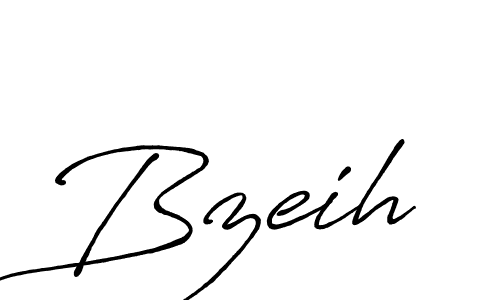 Also we have Bzeih name is the best signature style. Create professional handwritten signature collection using Antro_Vectra_Bolder autograph style. Bzeih signature style 7 images and pictures png