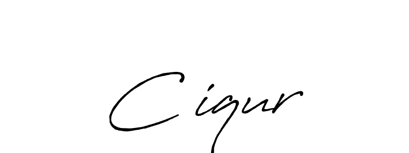 How to make C☆iqur signature? Antro_Vectra_Bolder is a professional autograph style. Create handwritten signature for C☆iqur name. C☆iqur signature style 7 images and pictures png