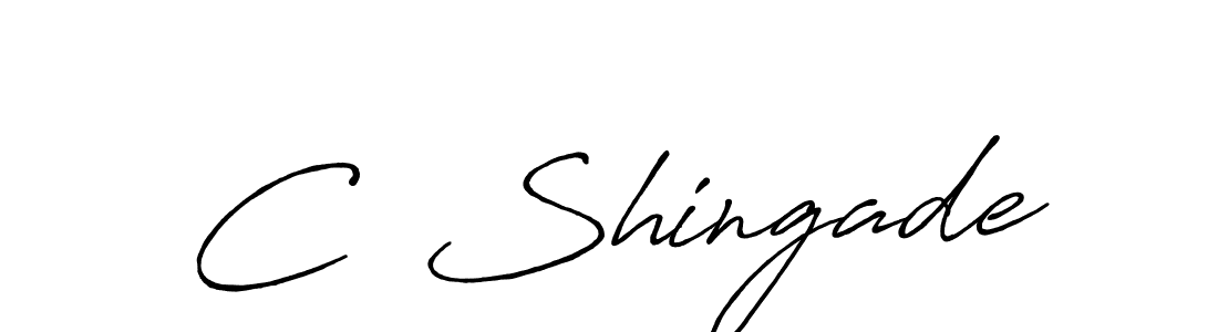 How to make C  Shingade signature? Antro_Vectra_Bolder is a professional autograph style. Create handwritten signature for C  Shingade name. C  Shingade signature style 7 images and pictures png