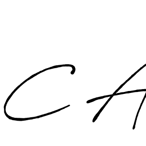 Also You can easily find your signature by using the search form. We will create C A name handwritten signature images for you free of cost using Antro_Vectra_Bolder sign style. C A signature style 7 images and pictures png