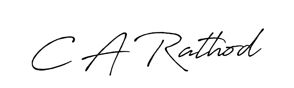 Create a beautiful signature design for name C A Rathod. With this signature (Antro_Vectra_Bolder) fonts, you can make a handwritten signature for free. C A Rathod signature style 7 images and pictures png