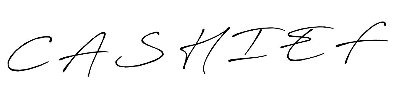 C A S H I E F stylish signature style. Best Handwritten Sign (Antro_Vectra_Bolder) for my name. Handwritten Signature Collection Ideas for my name C A S H I E F. C A S H I E F signature style 7 images and pictures png