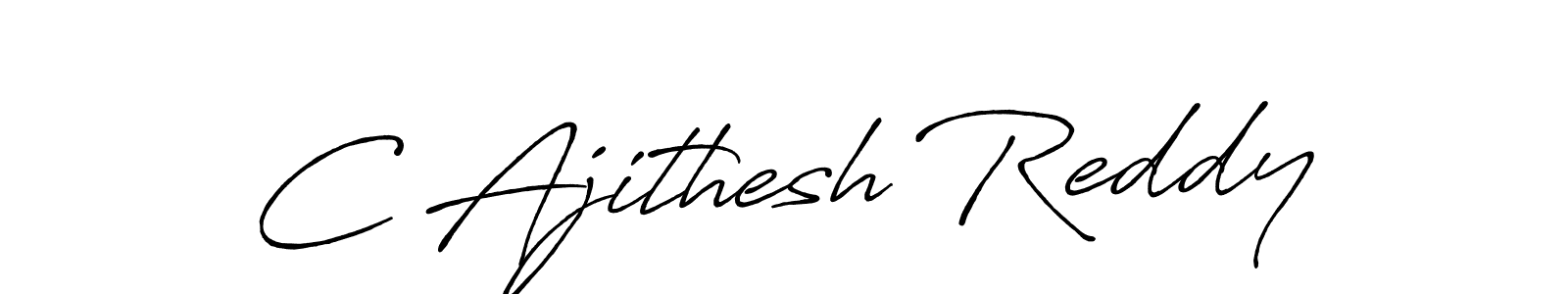 Antro_Vectra_Bolder is a professional signature style that is perfect for those who want to add a touch of class to their signature. It is also a great choice for those who want to make their signature more unique. Get C Ajithesh Reddy name to fancy signature for free. C Ajithesh Reddy signature style 7 images and pictures png