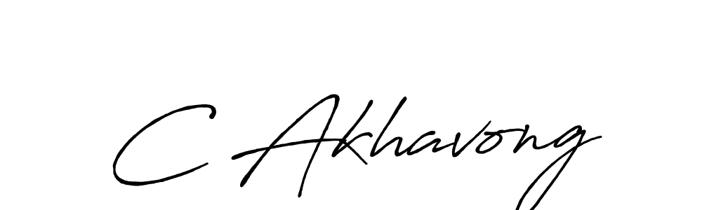 How to make C Akhavong signature? Antro_Vectra_Bolder is a professional autograph style. Create handwritten signature for C Akhavong name. C Akhavong signature style 7 images and pictures png