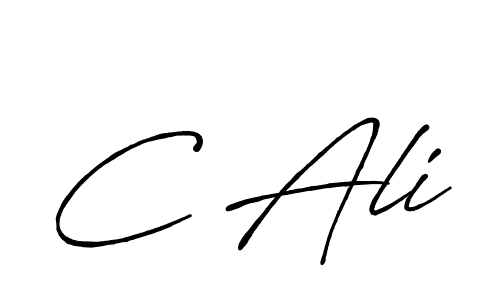 Create a beautiful signature design for name C Ali. With this signature (Antro_Vectra_Bolder) fonts, you can make a handwritten signature for free. C Ali signature style 7 images and pictures png