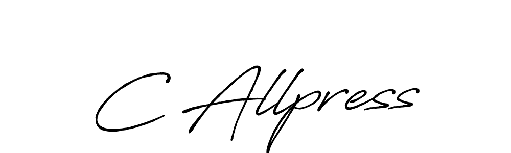 Also You can easily find your signature by using the search form. We will create C Allpress name handwritten signature images for you free of cost using Antro_Vectra_Bolder sign style. C Allpress signature style 7 images and pictures png