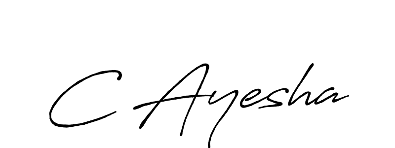 Also You can easily find your signature by using the search form. We will create C Ayesha name handwritten signature images for you free of cost using Antro_Vectra_Bolder sign style. C Ayesha signature style 7 images and pictures png