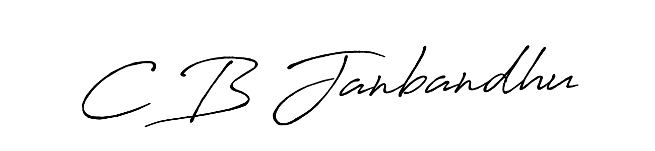 Similarly Antro_Vectra_Bolder is the best handwritten signature design. Signature creator online .You can use it as an online autograph creator for name C B Janbandhu. C B Janbandhu signature style 7 images and pictures png