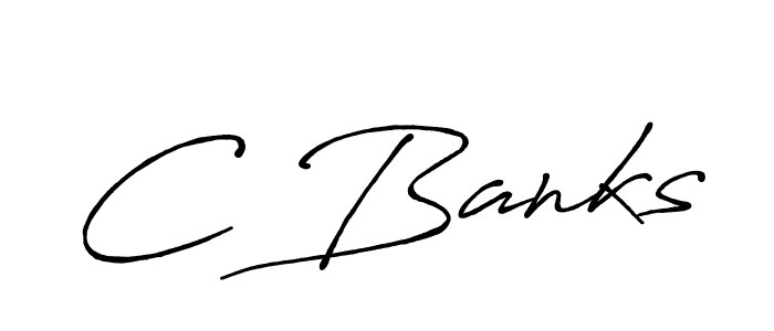 C Banks stylish signature style. Best Handwritten Sign (Antro_Vectra_Bolder) for my name. Handwritten Signature Collection Ideas for my name C Banks. C Banks signature style 7 images and pictures png