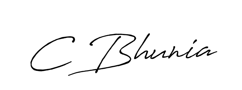 C Bhunia stylish signature style. Best Handwritten Sign (Antro_Vectra_Bolder) for my name. Handwritten Signature Collection Ideas for my name C Bhunia. C Bhunia signature style 7 images and pictures png