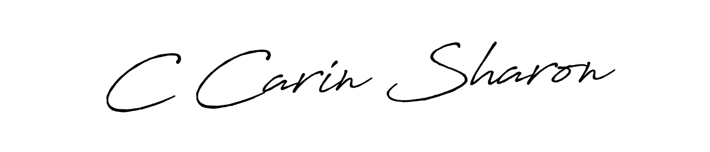 C Carin Sharon stylish signature style. Best Handwritten Sign (Antro_Vectra_Bolder) for my name. Handwritten Signature Collection Ideas for my name C Carin Sharon. C Carin Sharon signature style 7 images and pictures png
