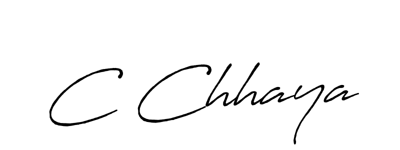 You should practise on your own different ways (Antro_Vectra_Bolder) to write your name (C Chhaya) in signature. don't let someone else do it for you. C Chhaya signature style 7 images and pictures png