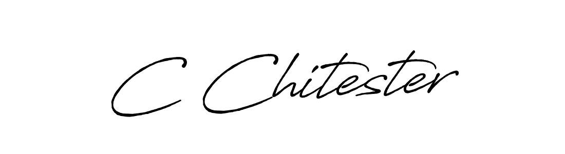 C Chitester stylish signature style. Best Handwritten Sign (Antro_Vectra_Bolder) for my name. Handwritten Signature Collection Ideas for my name C Chitester. C Chitester signature style 7 images and pictures png