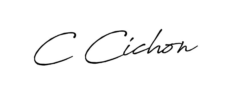 You can use this online signature creator to create a handwritten signature for the name C Cichon. This is the best online autograph maker. C Cichon signature style 7 images and pictures png