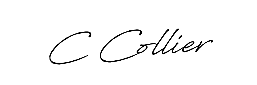 You should practise on your own different ways (Antro_Vectra_Bolder) to write your name (C Collier) in signature. don't let someone else do it for you. C Collier signature style 7 images and pictures png
