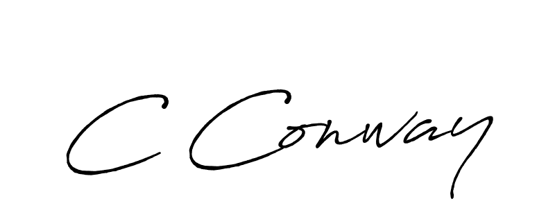 How to make C Conway signature? Antro_Vectra_Bolder is a professional autograph style. Create handwritten signature for C Conway name. C Conway signature style 7 images and pictures png