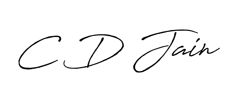 You should practise on your own different ways (Antro_Vectra_Bolder) to write your name (C D Jain) in signature. don't let someone else do it for you. C D Jain signature style 7 images and pictures png