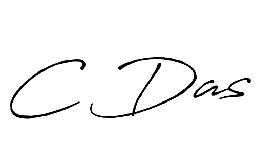 Design your own signature with our free online signature maker. With this signature software, you can create a handwritten (Antro_Vectra_Bolder) signature for name C Das. C Das signature style 7 images and pictures png