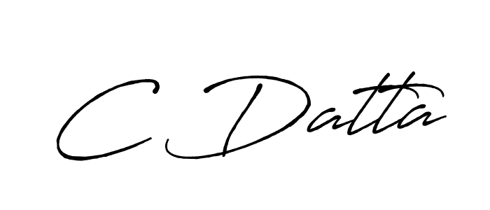 Design your own signature with our free online signature maker. With this signature software, you can create a handwritten (Antro_Vectra_Bolder) signature for name C Datta. C Datta signature style 7 images and pictures png