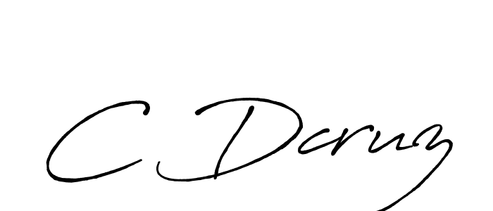 How to make C Dcruz signature? Antro_Vectra_Bolder is a professional autograph style. Create handwritten signature for C Dcruz name. C Dcruz signature style 7 images and pictures png