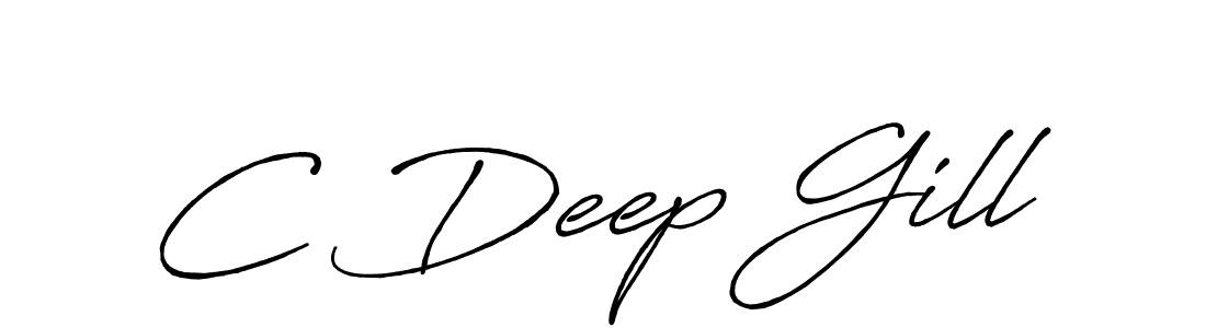 You should practise on your own different ways (Antro_Vectra_Bolder) to write your name (C Deep Gill) in signature. don't let someone else do it for you. C Deep Gill signature style 7 images and pictures png