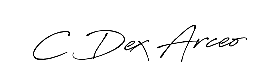 C Dex Arceo stylish signature style. Best Handwritten Sign (Antro_Vectra_Bolder) for my name. Handwritten Signature Collection Ideas for my name C Dex Arceo. C Dex Arceo signature style 7 images and pictures png