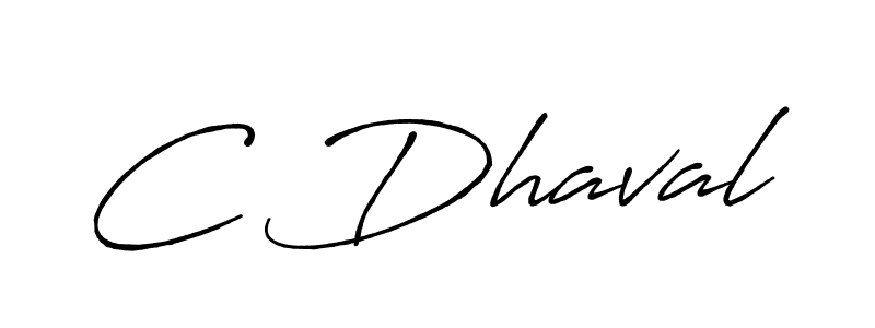 How to Draw C Dhaval signature style? Antro_Vectra_Bolder is a latest design signature styles for name C Dhaval. C Dhaval signature style 7 images and pictures png