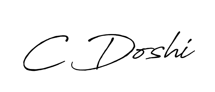 Use a signature maker to create a handwritten signature online. With this signature software, you can design (Antro_Vectra_Bolder) your own signature for name C Doshi. C Doshi signature style 7 images and pictures png