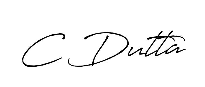 Also we have C Dutta name is the best signature style. Create professional handwritten signature collection using Antro_Vectra_Bolder autograph style. C Dutta signature style 7 images and pictures png