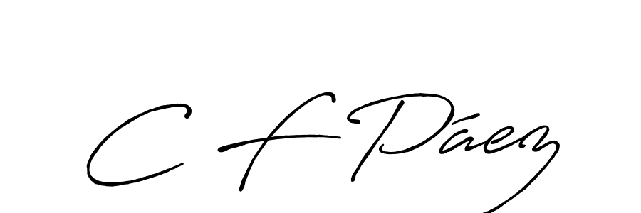 It looks lik you need a new signature style for name C F Páez. Design unique handwritten (Antro_Vectra_Bolder) signature with our free signature maker in just a few clicks. C F Páez signature style 7 images and pictures png