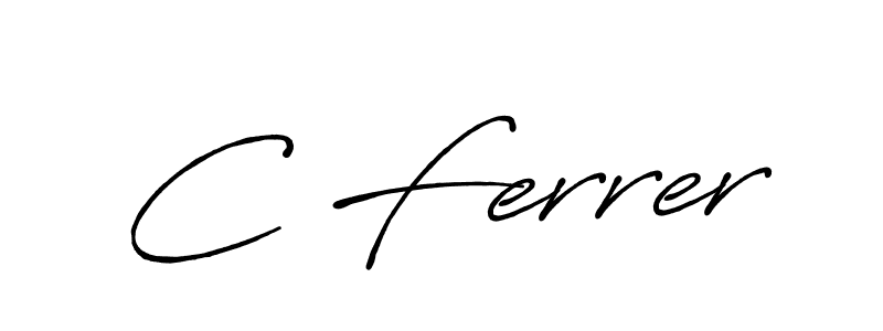 Once you've used our free online signature maker to create your best signature Antro_Vectra_Bolder style, it's time to enjoy all of the benefits that C Ferrer name signing documents. C Ferrer signature style 7 images and pictures png