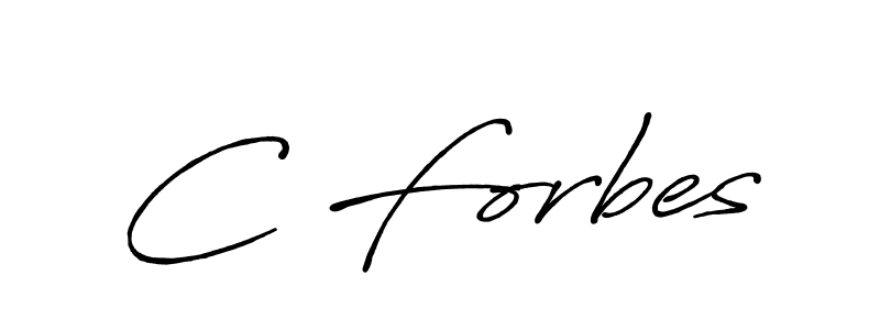 How to make C Forbes name signature. Use Antro_Vectra_Bolder style for creating short signs online. This is the latest handwritten sign. C Forbes signature style 7 images and pictures png