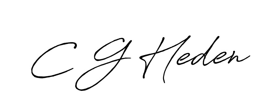 How to make C G Heden signature? Antro_Vectra_Bolder is a professional autograph style. Create handwritten signature for C G Heden name. C G Heden signature style 7 images and pictures png