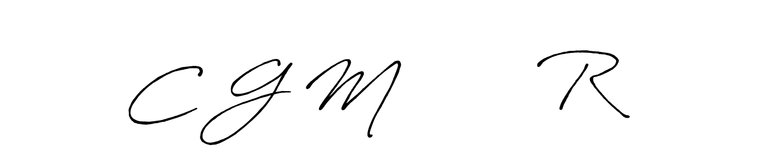 Design your own signature with our free online signature maker. With this signature software, you can create a handwritten (Antro_Vectra_Bolder) signature for name C G M        R . C G M        R  signature style 7 images and pictures png