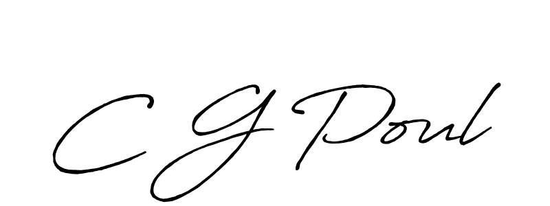 Similarly Antro_Vectra_Bolder is the best handwritten signature design. Signature creator online .You can use it as an online autograph creator for name C G Poul. C G Poul signature style 7 images and pictures png